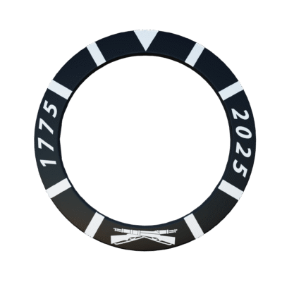 Bezel: USMC 250th Crossed Rifles